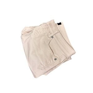 Talbots Flawless Five Pocket‎ Jeans Womens 6 Petite Crop Blush Pink Curvy Button